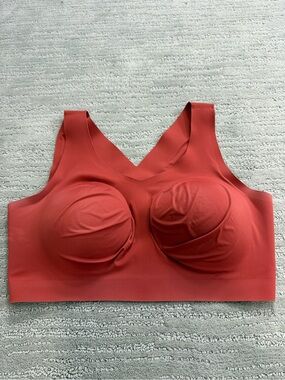 Evelyn & Bobbie Defy Bra XL Terracotta Seamless Wireless Smoothing